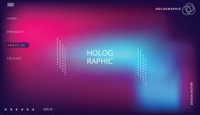 Abstract Blurred Colorful Holographic Background Gradient Effect. Can Be Use For Landing Page EPS10