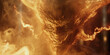 Close-up of burning evil face