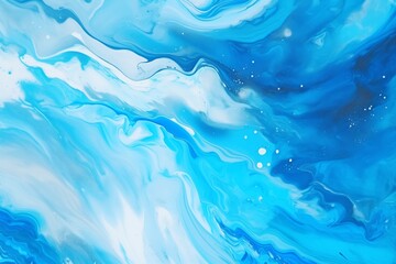 Aufkleber - fluid texture abstract blue background, minimalist design for graphic projects