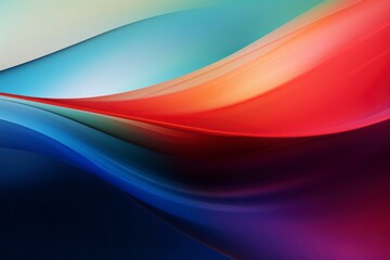 Poster - Abstract sharp orange and red waves pattern wallpapers, in the style of organic and flowing forms, concept of minimalism, shadows, dark background