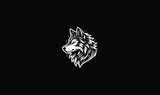 Fototapeta  - wolf logo, wolf face, wolf design,