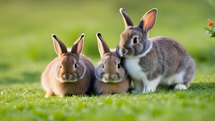 Wall Mural - Rabbits.