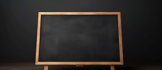 Poster - blackboard on a frame signboard, also called sandwich board, empty for custom message.