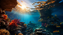 Enchanting Mediterranean Coral Oasis