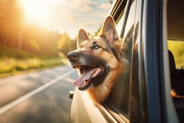 Wall Mural - german shepherd dog