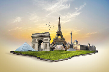 stunning view of paris city of france. the city is home to some of the most iconic landmarks in the 