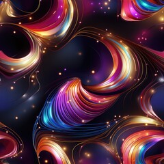 Wall Mural - abstract background with stars