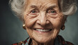 © P.W-PHOTO-FILMS - Portrait of sad very old woman , close-up senior woman , portrait of sad senior woman , wrinkles on the face