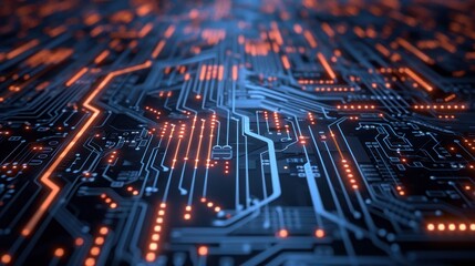 Aufkleber - Techno Tapestry, Microcosmic Symphony in Silicon
