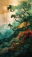  zen weaving art fiber art gauzy fabrics 