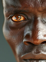 Wall Mural - studio portrait of an African tribal man