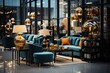 Elegant store full of exquisite furniture and decorations., generative IA