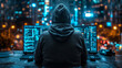 © Mujahid - dark web hooded hacker cyber war concept