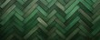 Green oak wooden floor background. Herringbone pattern parquet backdrop