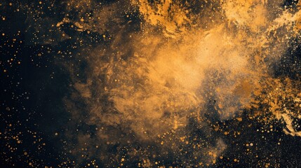 Poster - Abstract color powder explosion on black background,abstract powder background