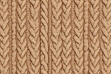 Cozy And Comforting Seamless Pattern Featuring A Warm And Inviting Knit Sweater Texture In A Soft Tan Color