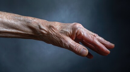 Poster - A close up view of a person's hand holding an object. This versatile image can be used in various contexts