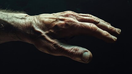 Aufkleber - A close-up view of a person's hand holding an object. Versatile and useful for a variety of concepts and themes