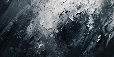 Poster - A black and white photo of a painting. Suitable for various artistic and creative projects