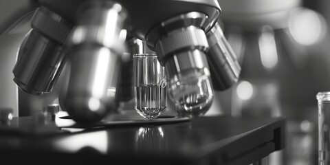 Poster - A black and white photo of a glass of water. Suitable for various uses