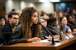 A diverse group of students engaged in a debate on social issues, representing the intellectual curiosity and critical thinking of today's youth.