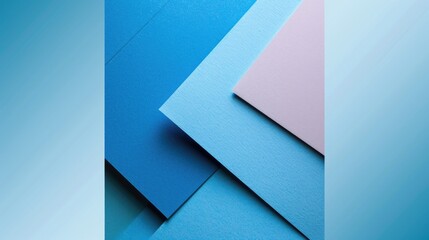 Poster - A group of blue and pink sheets of paper. Versatile for various creative projects