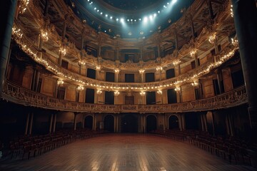 Poster - A well-lit room with an abundance of ceiling lights. Ideal for interior design inspiration or showcasing modern lighting fixtures
