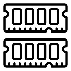 RAM memory computer icon