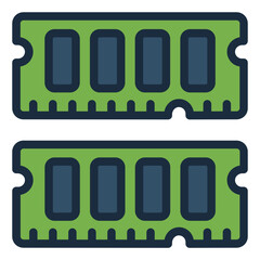 RAM memory computer icon
