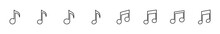 Music Icon Set. Note Music Icon Vector