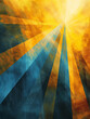 Abstract golden sunlight beams, ideal for backgrounds in web design or advertising campaigns.