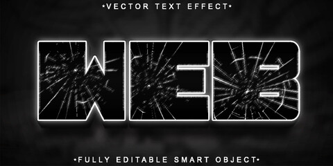 Poster - Spider Web Vector Fully Editable Smart Object Text Effect