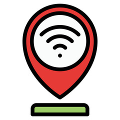 Canvas Print - Wifi Icon