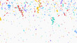 Celebration background with colorful confetti