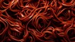 Close-up of a 3D-rendered Mapo noodles texture, highlighting its intricate details.