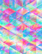 hexagonal refractive box isometric multicolor background