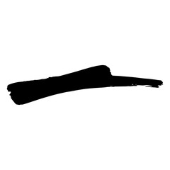 Poster - Black brush strokes. Vector paintbrush. Grunge design elements. Rectangle text boxes. Dirty distress texture banners. Ink splatters. Grungy painted objects.. line brush grunge underline shapes