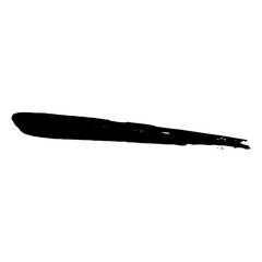 Poster - Black vector hand draw brush stroke. line brush grunge underline shapes