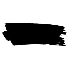 Poster - Black vector hand draw brush stroke. line brush grunge underline shapes
