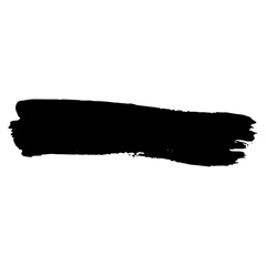 Poster - Black vector illustrations brushstrokes. line brush grunge underline shapes