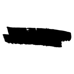 Poster - Black vector hand draw brush stroke. line brush grunge underline shapes