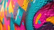 © Matthew - A photo of a graffiti-covered wall with vibrant and abstract patterns, depth of field control method, primitivism, 64K, high resolution --ar 16:9 --v 6 Job ID: 65fda398-1753-4317-b2aa-1d7bfe466e18