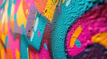 A Photo Of A Graffiti-covered Wall With Vibrant And Abstract Patterns, Depth Of Field Control Method, Primitivism, 64K, High Resolution --ar 16:9 --v 6 Job ID: 65fda398-1753-4317-b2aa-1d7bfe466e18