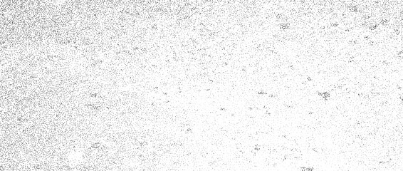 Poster - Grunge noise texture. Dirty grain background. Dotted halftone gradient overlay. Sand dust distressed wallpaper. Grungy grit pattern. Black white random dot texture for poster, banner, print. Vector