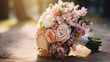 a wedding bouquet flowers, ai