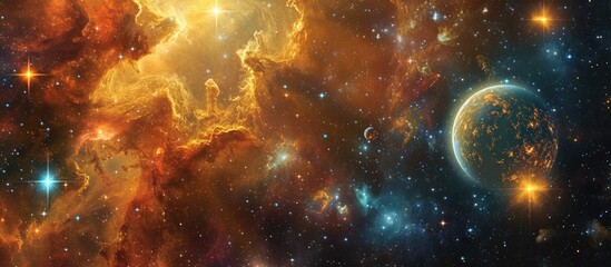 Wall Mural - celestial canvas - stellar wonders abound.
