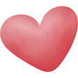 Heart, Valentine's day decoration clipart, PNG file no background