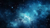 Fototapeta Kosmos - night sky universe filled with stars nebula and galaxy