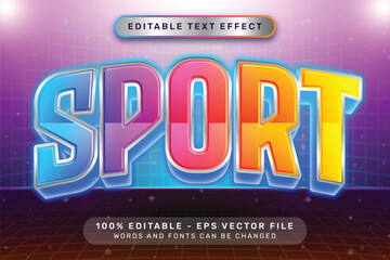 Poster - esport effect and editable text effect with light neon color
