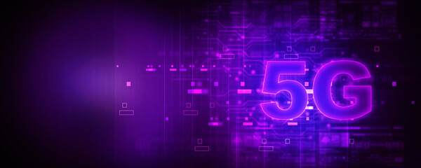 Poster - 2d rendering 5G Network 5G Connection
